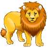 Gif animé lion rugit